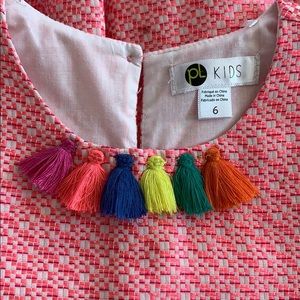 Jacquard Dress with Tassles